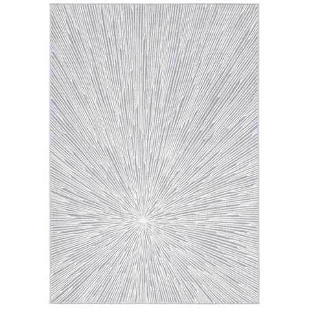 Safavieh 4 ft.-5 in. x 6 ft.-5 in. Belmont Contemporary Rectangle Rug, Grey & Ivory BMT136F-4